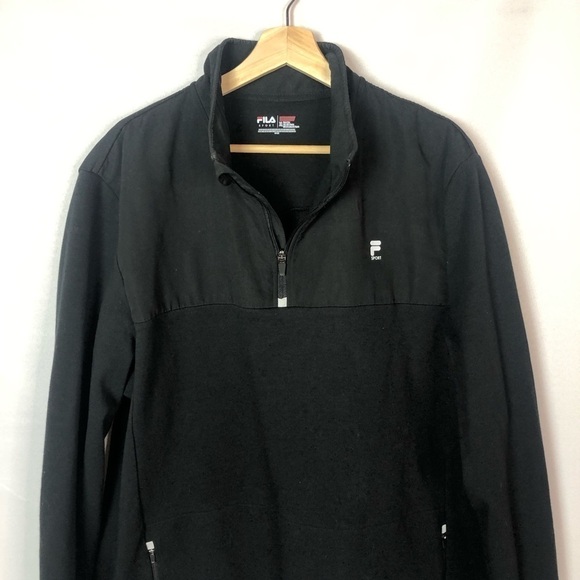 Fila Sport Quarter Zip Pullover Athletic Jacket XL - Picture 3 of 6